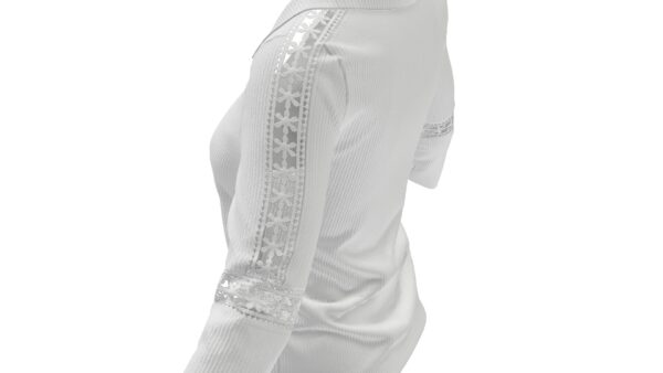 Lace Trim Cardigan - Image 4