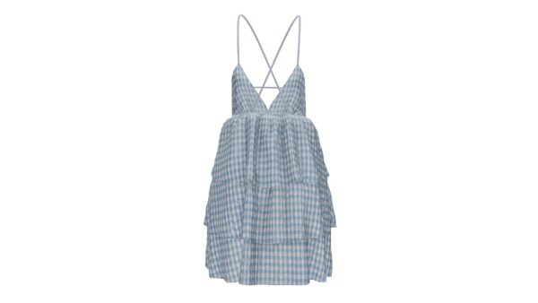 Gingham Seersucker Dress - Image 5