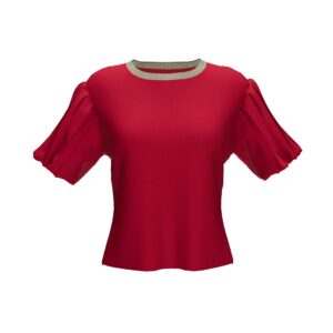 Pleated Sleeve Top