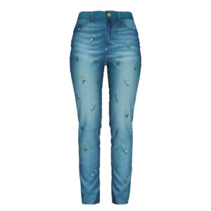 Floral Denim Jeans