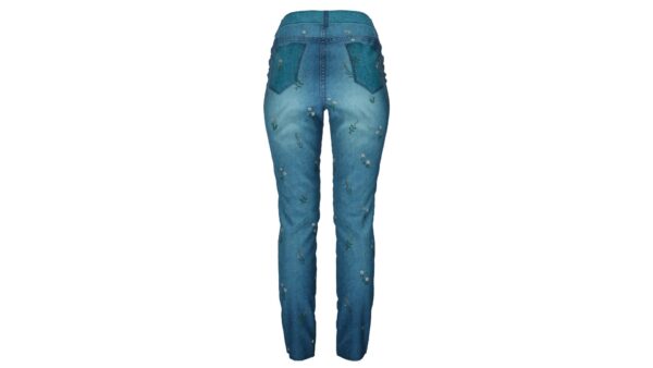 Floral Denim Jeans - Image 2