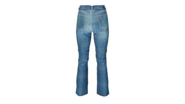 Flared Denim Jeans - Image 3