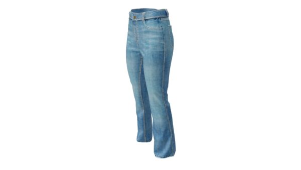 Flared Denim Jeans - Image 2