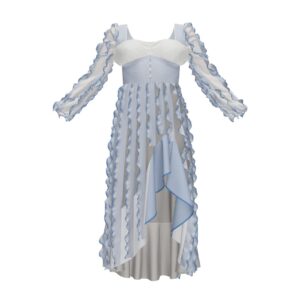 Fringe Chiffon Dress