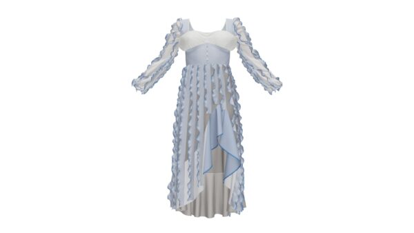 Fringe Chiffon Dress