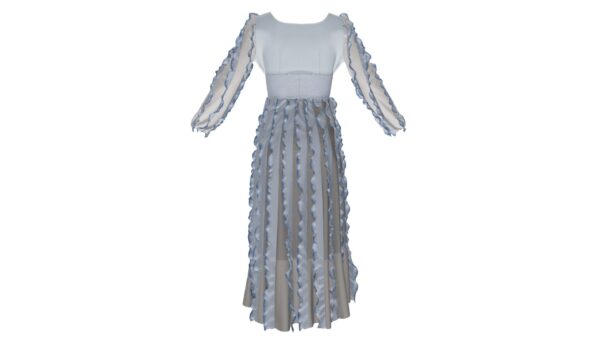 Fringe Chiffon Dress - Image 2