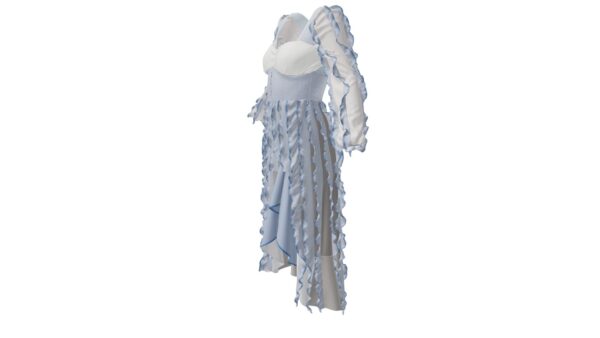 Fringe Chiffon Dress - Image 3