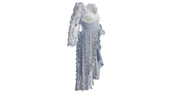 Fringe Chiffon Dress - Image 4