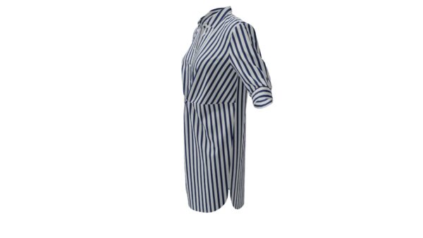 Striped Shirt Dress - Image 3
