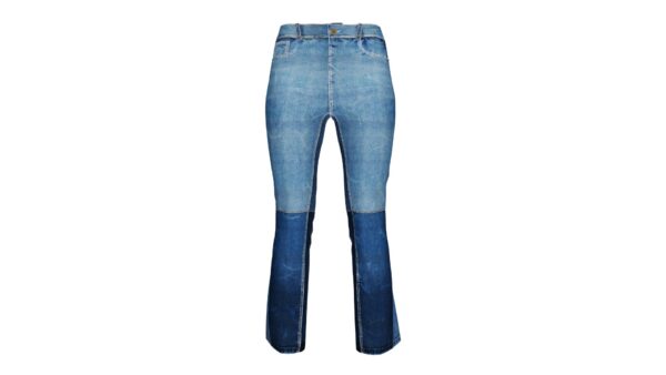 Panel Cut Denim Jeans