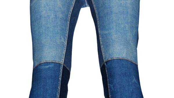 Panel Cut Denim Jeans - Image 2