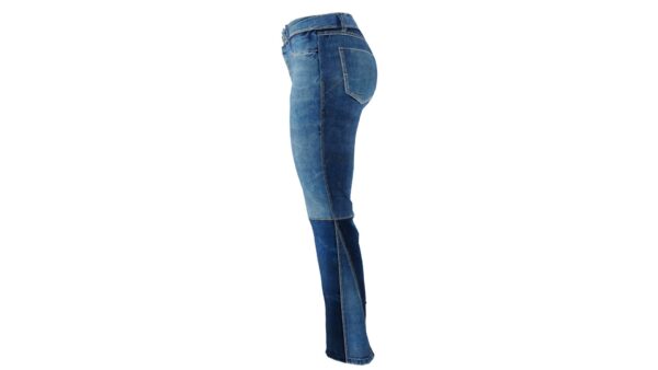 Panel Cut Denim Jeans - Image 3