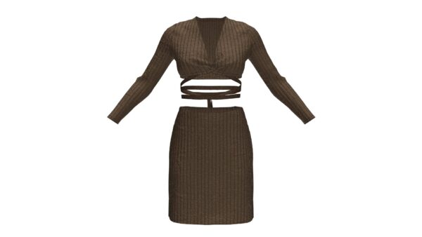 Wrap Tie Waist Dress