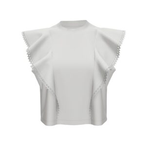 Sleeveless Ruffle Top