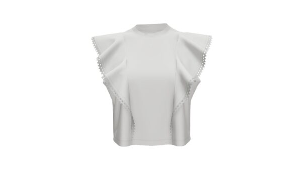 Sleeveless Ruffle Top