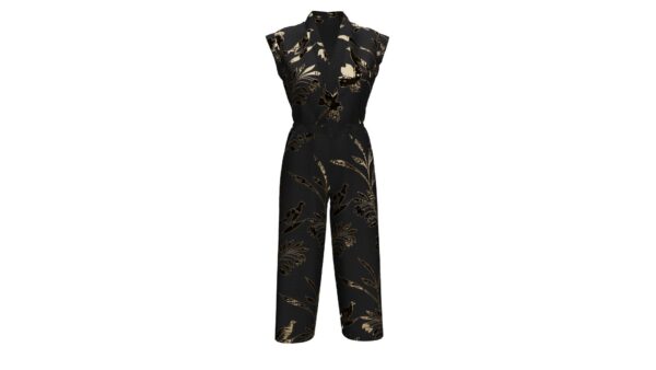 Foil Print Jumpsuit