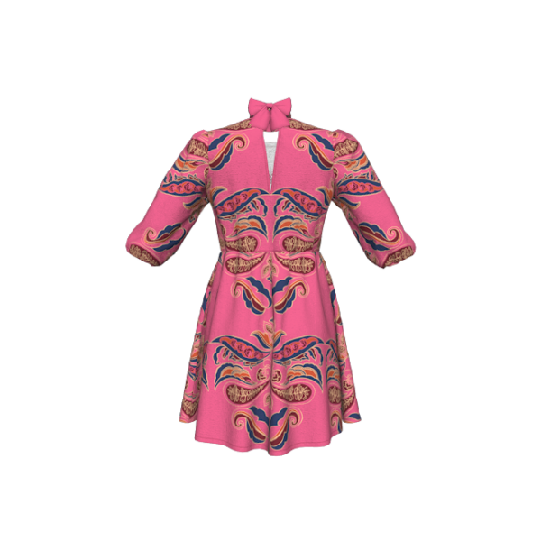Halter Bow Neck Dress - Image 3