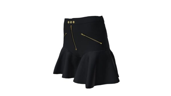 PU Peplum Shorts - Image 3