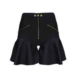 PU Peplum Shorts