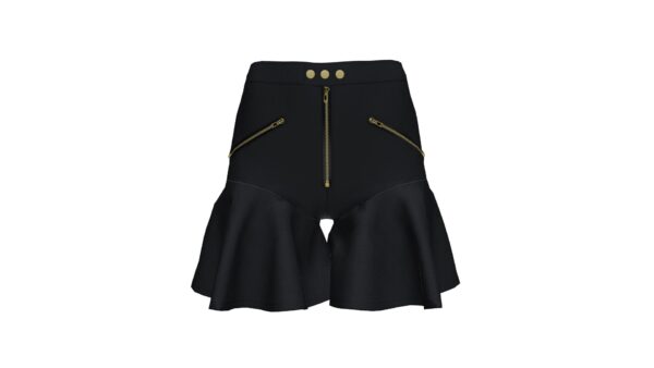 PU Peplum Shorts