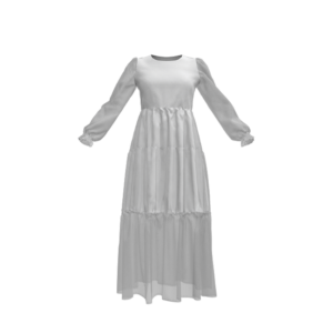 Semi-Transparent Chiffon Dress