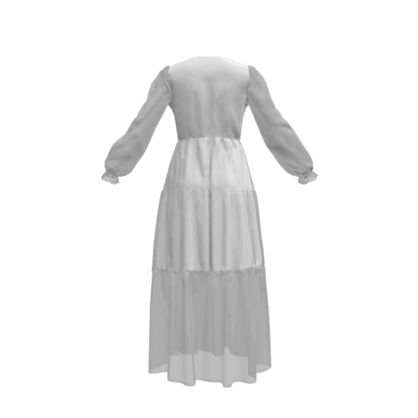 Semi-Transparent Chiffon Dress - Image 2