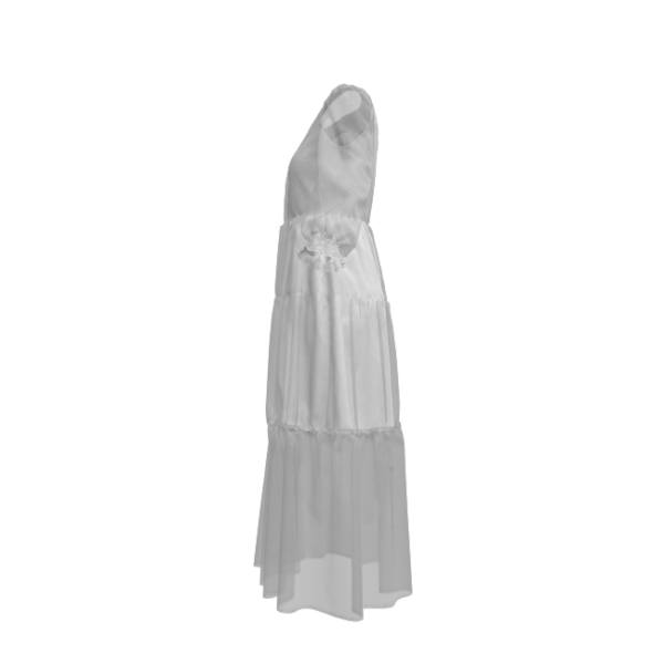 Semi-Transparent Chiffon Dress - Image 3