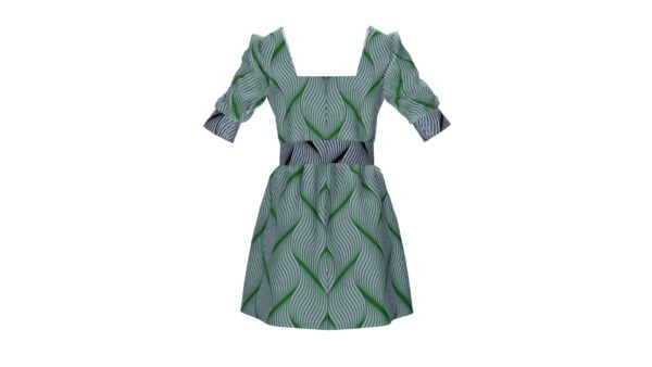 Heart Neck Short Dress - Image 5
