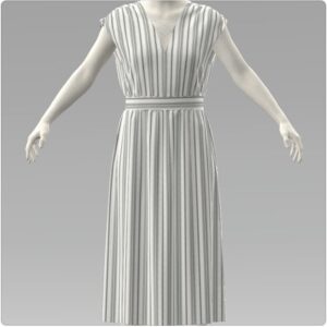 Stripe Sleeveless Dress