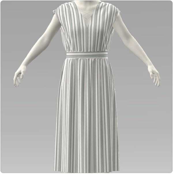 Stripe Sleeveless Dress