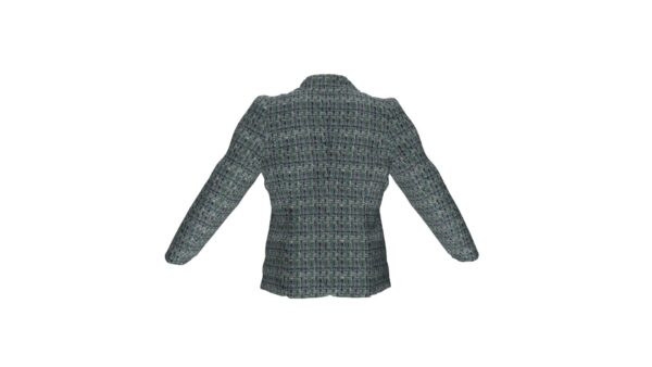 Double-Breasted Tweed Blazer - Image 5